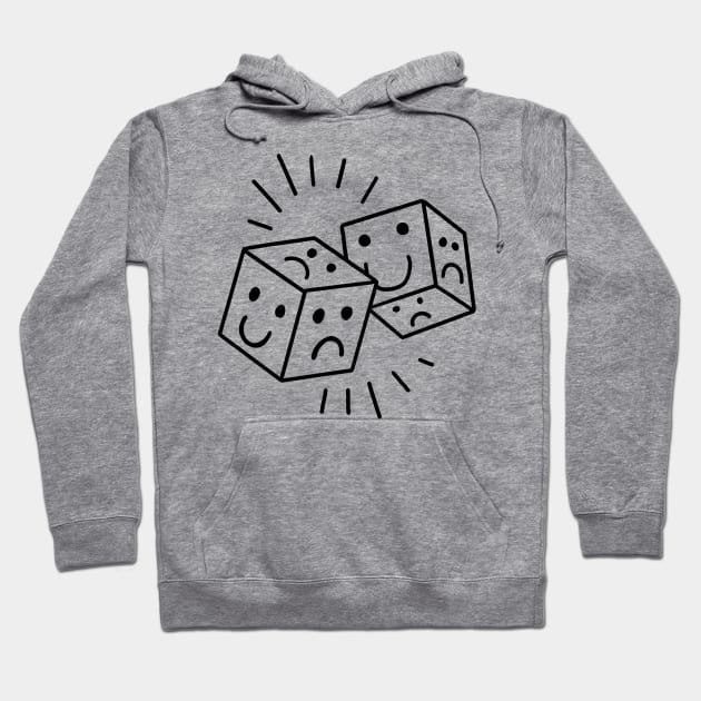 Mood dice Hoodie by Uglyblacksheep